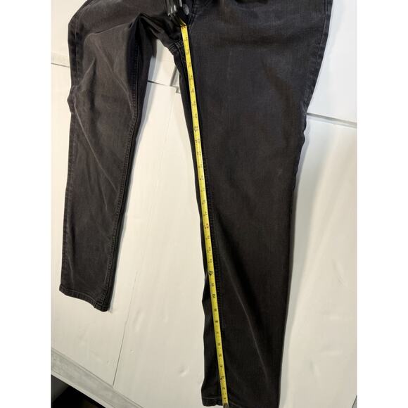 Mens 34x31 Slim Straight Tommy Hilfiger Dark Charcoal Grey Jeans - Picture 8 of 9